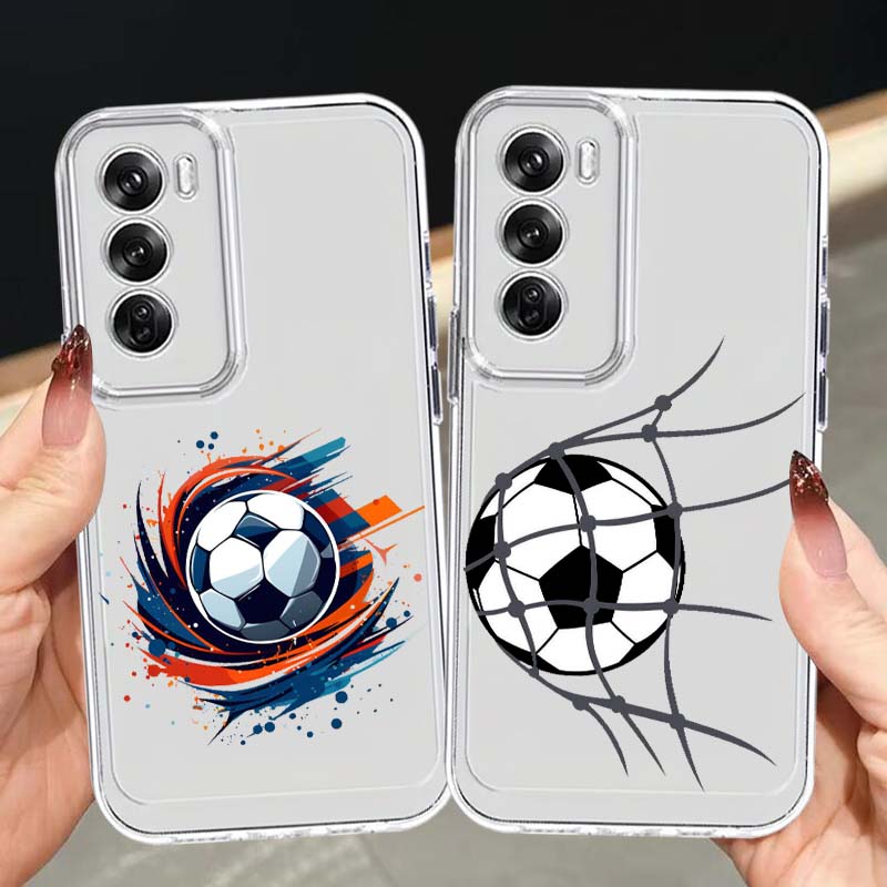 Oppo A78 - サッカーアート柄スマホケース OPPO A11 A16 A55 A56