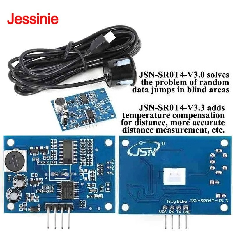 Hydration Sensor Skin - JSN-SR04T JSN SR04T 3.3 防水超音波モジュール防水統合距離測定トランスデューサーセンサー Arduino