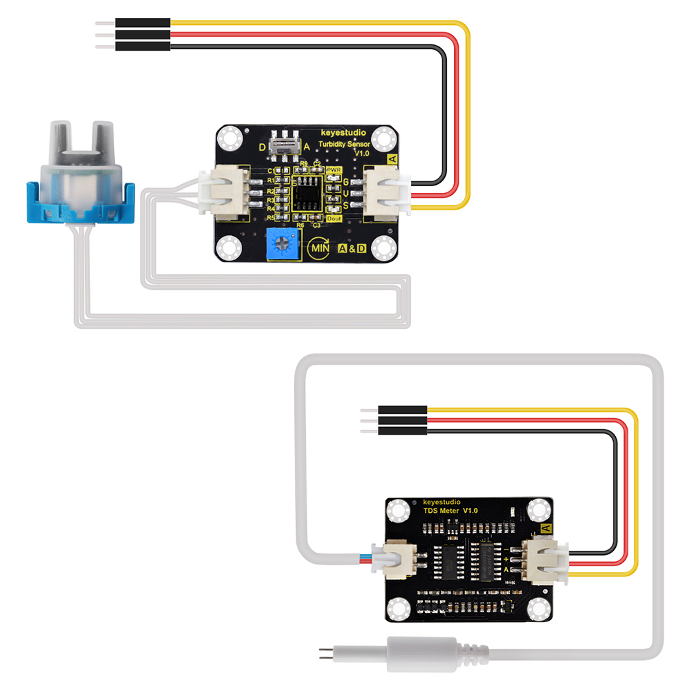 Hydration Sensor Skin - Keyestudio-tdsセンサーメーターv1.0ボード、水混度センサー、arduino unor3の水質測定、DIYプロジェクト