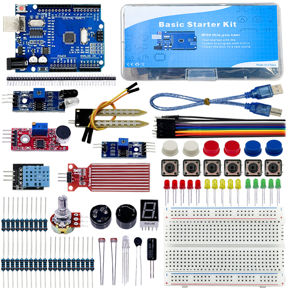 Arduino Uno R3用電子ベーシックスターターキット - Hydration Sensor Skin のレビューと価格