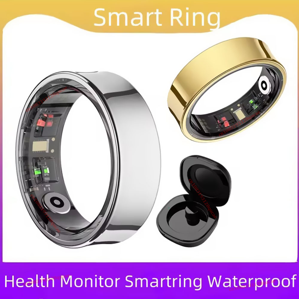 新しい R09 スマートリング男性女性用充電ケース付き、心拍 - Temperature Ring Skin のレビューと価格