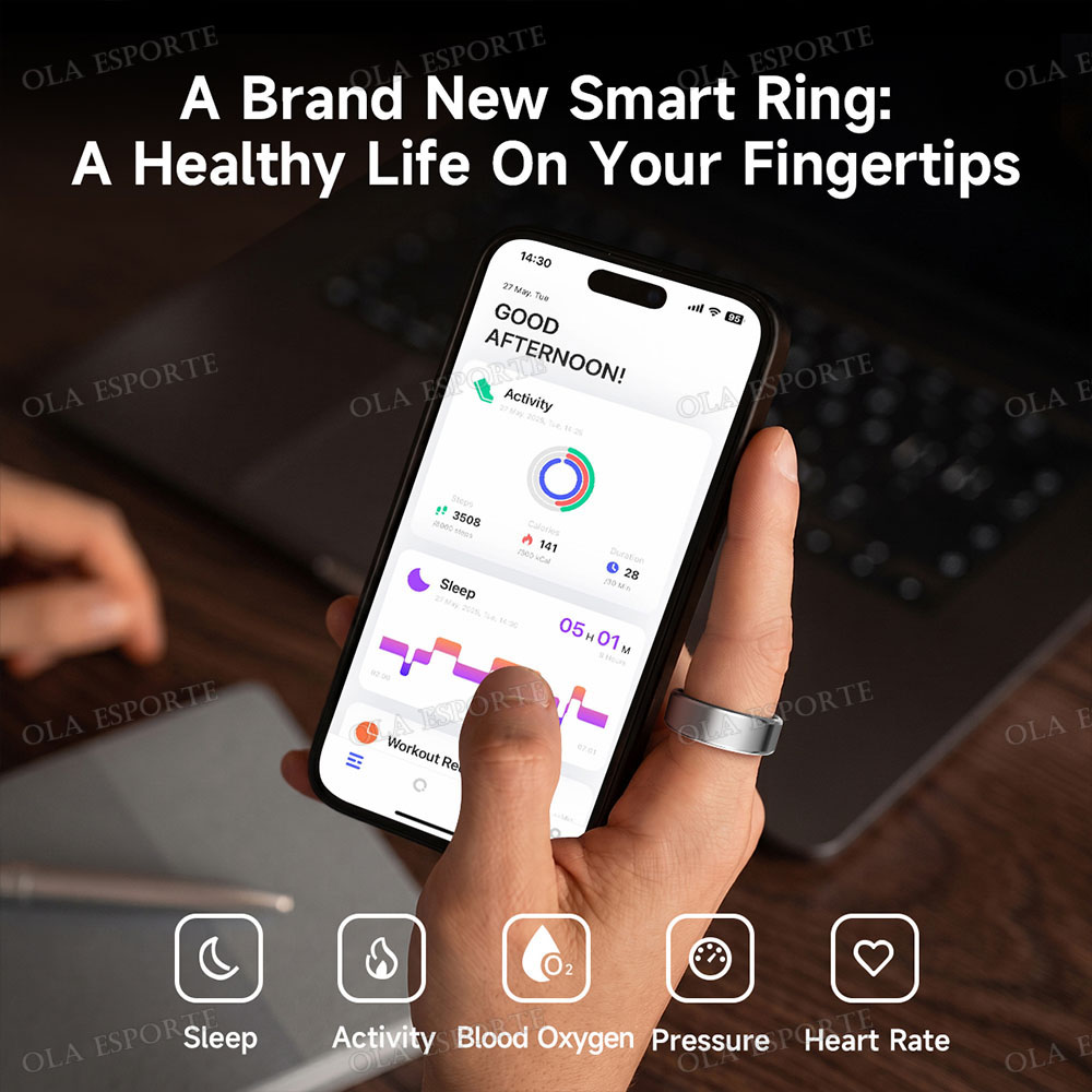 R09スマートリング（男女兼用）、充電ケース付き、心拍数・血 - Temperature Ring Skin のレビューと価格